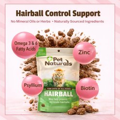 Pet Naturals Hairball Relief Chicken Liver Flavored Soft Chew Supplement for Cats, 160 count slide 2 of 8