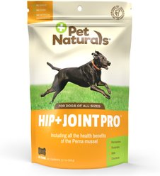 Pet Naturals Hip + Joint Pro Dog Chews, 60 count