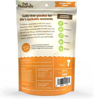 Show full view: Pet Naturals Homestyle Chicken Recipe Superfood Dog Treats, 120 count slide 3 of 6