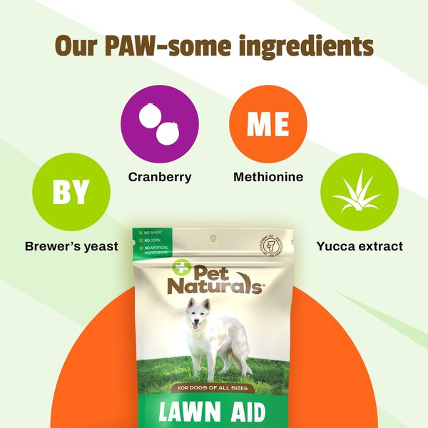 Show full view: Pet Naturals Lawn Aid Dog Chews, 60 count slide 4 of 8