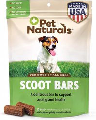 Pet Naturals Scoot Bars Anal Gland Support Chews Supplement for Dogs, 30 count