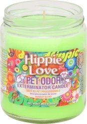 Pet Odor Exterminator Hippie Love Deodorizing Candle, 13-oz