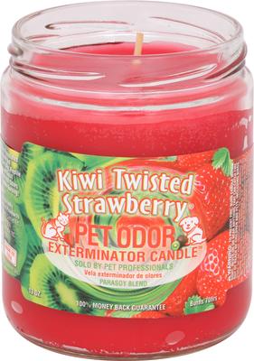 Show full view: Pet Odor Exterminator Kiwi Twisted Strawberry Deodorizing Candle Jar, 13-oz jar slide 2 of 3