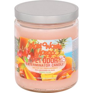 Pet Odor Exterminator Maui Wowie Mango Deodorizing Candle, 13-oz jar