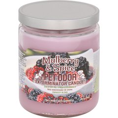 Pet Odor Exterminator Mulberry & Spice Deodorizing Candle, 13-oz jar