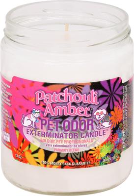 Show full view: Pet Odor Exterminator Patchouli Amber Deodorizing Candle, 13-oz jar slide 3 of 6