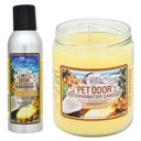 Pet Odor Exterminator Pineapple Coconut Air Freshener + Deodorizing Candle