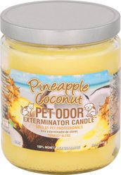 Pet Odor Exterminator Pineapple Coconut Deodorizing Candle, 13-oz
