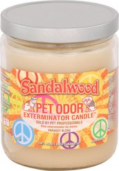 Pet Odor Exterminator Sandalwood Deodorizing Candle, 13-oz jar