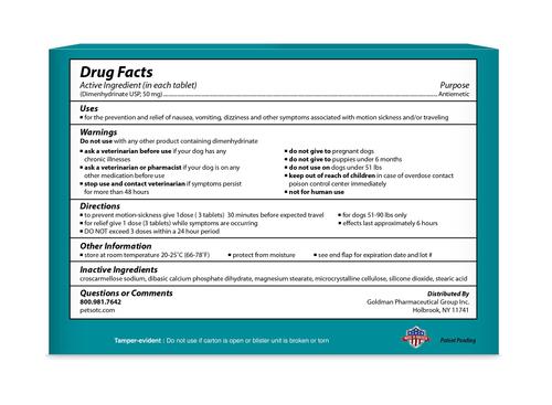 Show full view: Pet OTC NausX Medication for Motion Sickness for Large Breed Dogs, 30 count slide 3 of 4