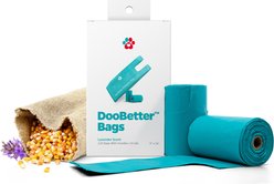 Pet Parents DooBetter 100% Plant Based Dog & Cat Litter & Poop Waste Bags, Lavender, 120 count