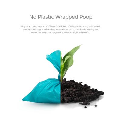 Show full view: Pet Parents DooBetter 100% Plant Based Dog & Cat Litter & Poop Waste Bags, Unscented, 120 count slide 2 of 9