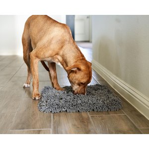 Pet Parents Forager Slow Feeder Cat & Dog Snuffle Mat & Feeding Mat, Forest Grey, Large