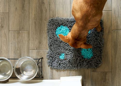 Show full view: Pet Parents Forager Slow Feeder Cat & Dog Snuffle Mat & Feeding Mat, Meadow Ponds, Large slide 9 of 11