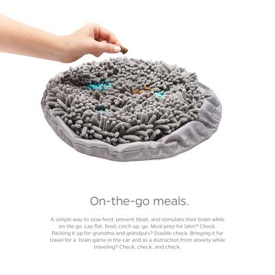 Show full view: Pet Parents Forager Snuffle Mat & Slow Feeder Dog Bowl, Meadow Ponds slide 5 of 11