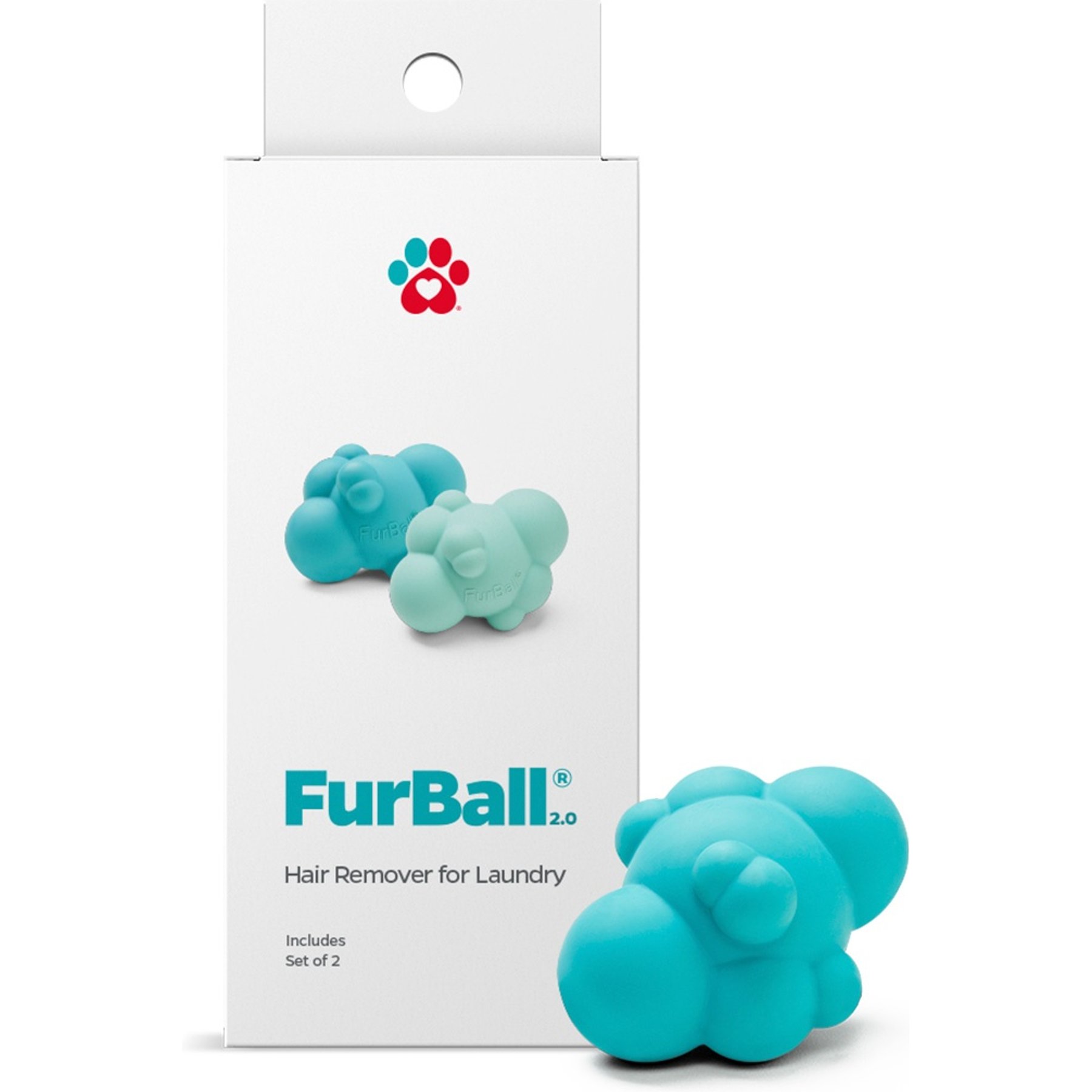 Pet Parents FurBall 2.0 Laundry Cat & Dog Fur & Hair Remover, 2 count