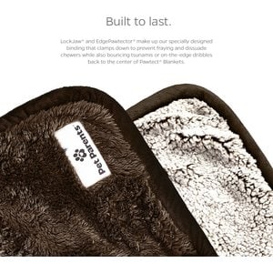 Pet Parents Pawtect Blanket Waterproof Premium Dog, Cat, & Puppy Blanket, Chocolate, Small