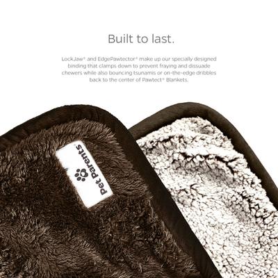Show full view: Pet Parents Pawtect Blanket Waterproof Premium Dog, Cat, & Puppy Blanket, Chocolate, Small slide 3 of 11