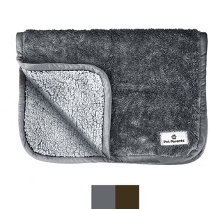 PetAmi Sherpa Fleece Waterproof Waffle Cat & Dog Blanket