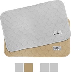 Pet Parents Pawtect Pads Washable Training Puppy, Dog & Cat Pee Pads, 2 count, 18x24-in, Grey & Beige