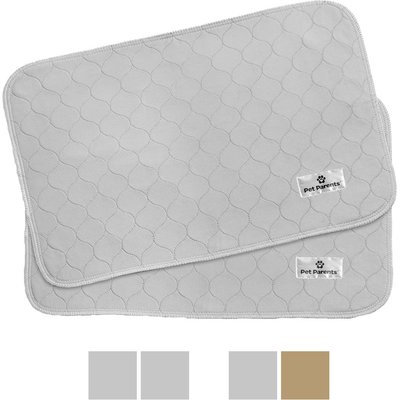 Pet Parents Pet Parents Pawtect Pads Washable Training Puppy, Dog & Cat Pee Pads, 2 count, 18x24-in, Grey