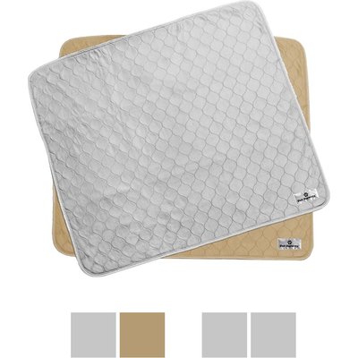 Pet Parents Pet Parents Pawtect Pads Washable Training Puppy, Dog & Cat Pee Pads, 2 count, 34x36-in, Grey & Beige