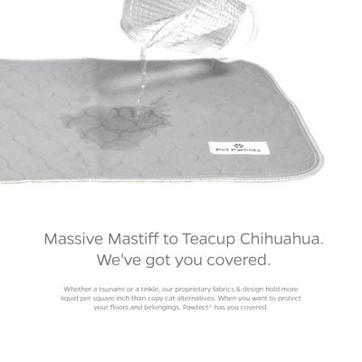 Show full view: Pet Parents Pawtect Pads Washable Training Puppy, Dog & Cat Pee Pads, 2 count, 34x36-in Grey slide 3 of 11