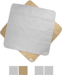 Pet Parents Pawtect Pads Washable Training Puppy, Dog & Cat Pee Pads, 2 count, 41x41-in, Grey & Beige