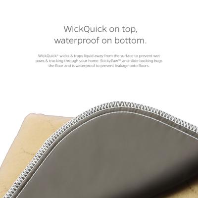 Show full view: Pet Parents Pawtect Pads Washable Training Puppy, Dog & Cat Pee Pads, 2 count, 41x41-in, Grey & Beige slide 5 of 11