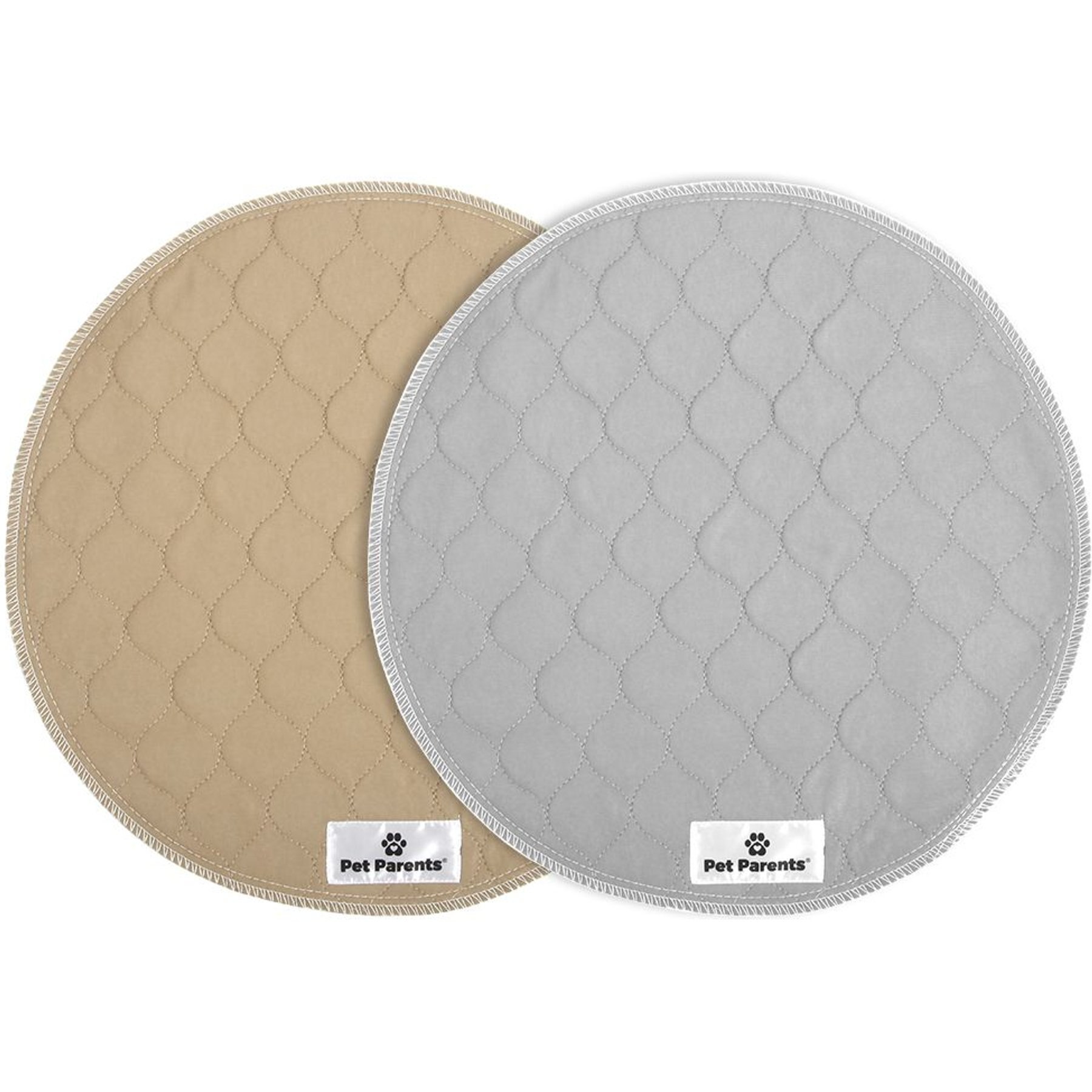 Pet Parents Pawtect Pads Whelping Round Washable Training, Puppy, Cat, & Dog Pee Pads, 17 x 17-in, 2 count, Unscented