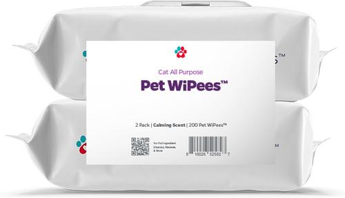 Show full view: Pet Parents Pet WiPees All Purpose Cat Wipes, Calming Scent, 200 count slide 2 of 10