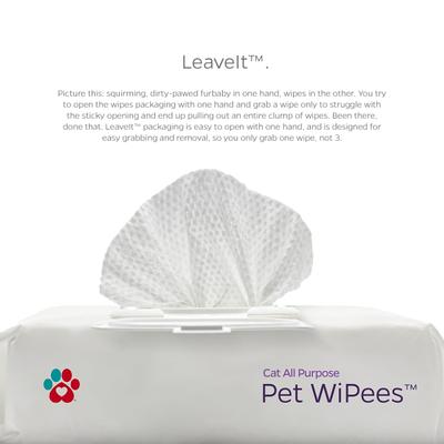 Show full view: Pet Parents Pet WiPees All Purpose Cat Wipes, Calming Scent, 200 count slide 9 of 10