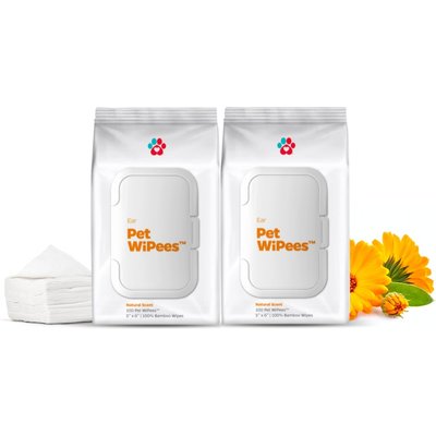 Pet Parents Pet Parents Pet WiPees Natural Scent Cat & Dog Ear Wipes, 200 count