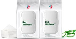 Pet Parents Pet WiPees Natural Scent Cat & Dog Gland Grooming Wipes, 200 count