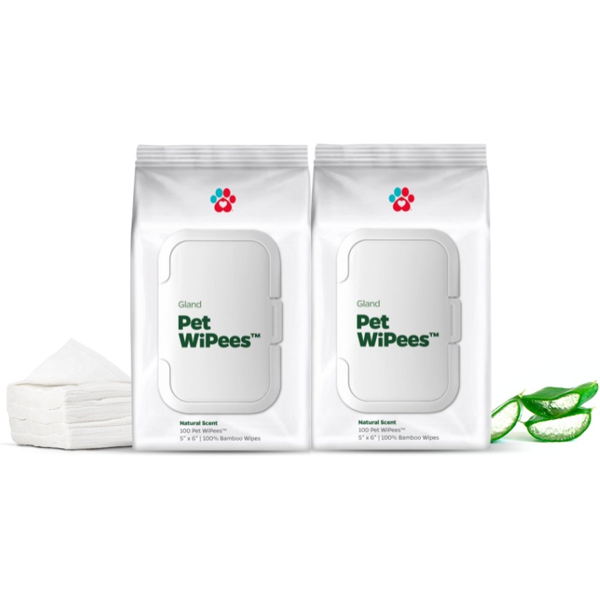 Pet Parents Pet WiPees Natural Scent Cat & Dog Gland Grooming Wipes, 200 count