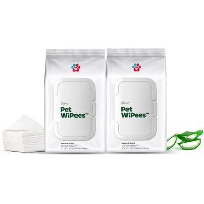 Pet Parents Pet Parents Pet WiPees Natural Scent Cat & Dog Gland Grooming Wipes, 200 count