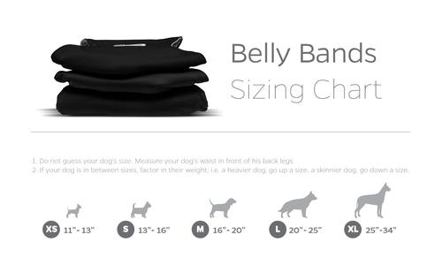 Show full view: Pet Parents Washable Belly Band Male Dog Diapers, Dog Wraps & Extendrs, Black, Small: 13 to 16-in waist, 3 count slide 6 of 10