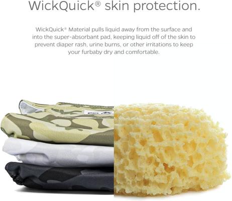 Show full view: Pet Parents Washable Belly Band Male Dog Diapers, Dog Wraps & Extendrs, Camo, Large: 20 to 25-in waist, 3 count slide 4 of 11