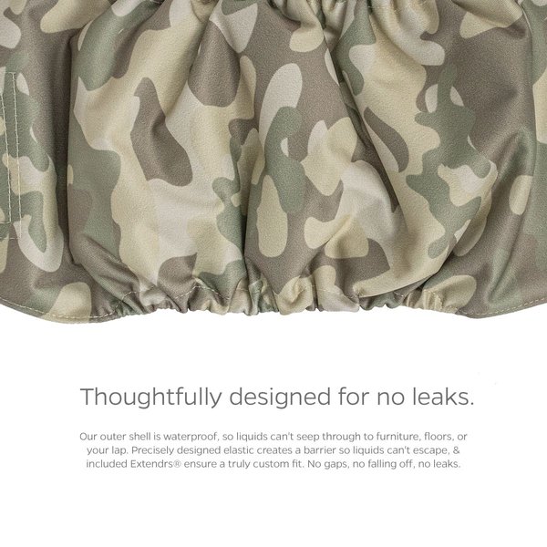 Show full view: Pet Parents Washable Belly Band Male Dog Diapers, Dog Wraps & Extendrs, Camo, Large: 20 to 25-in waist, 3 count slide 8 of 10