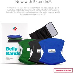 Pet Parents Washable Belly Band Male Dog Diapers, Dog Wraps & Extendrs, Gentlemen, X-Large: 25 to 34-in waist, 3 count slide 2 of 8