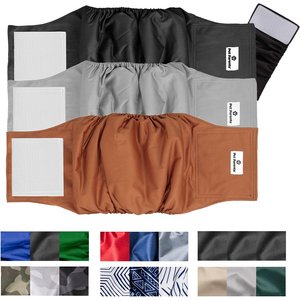 Pet Parents Washable Belly Band Male Dog Diapers, Dog Wraps & Extendrs, Natural, Large: 20 to 25-in waist, 3 count