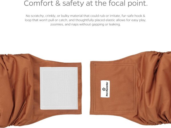Show full view: Pet Parents Washable Belly Band Male Dog Diapers, Dog Wraps & Extendrs, Natural, Medium: 16 to 20-in waist, 3 count slide 5 of 10