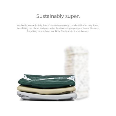 Show full view: Pet Parents Washable Belly Band Male Dog Diapers, Dog Wraps & Extendrs, Spruce, Large: 20 to 25-in waist, 3 count slide 7 of 11