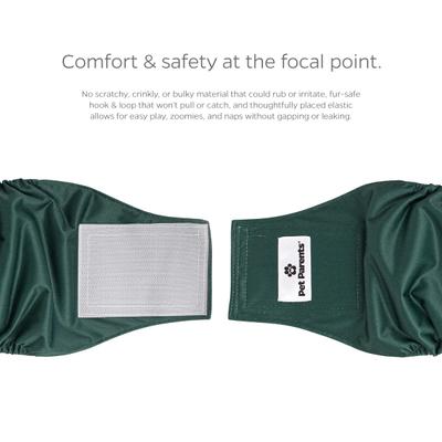 Show full view: Pet Parents Washable Belly Band Male Dog Diapers, Dog Wraps & Extendrs, Spruce, Large: 20 to 25-in waist, 3 count slide 5 of 11