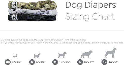 Show full view: Pet Parents Washable Male & Female Dog Diapers + Extendrs, Camo, Medium: 14 to 20-in waist, 3 count slide 6 of 11