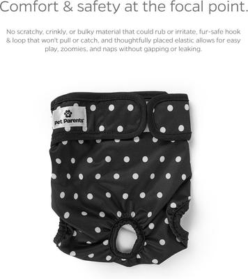 Show full view: Pet Parents Washable Male & Female Dog Diapers + Extendrs, Luxe, Small: 9 to 15-in waist, 3 count slide 5 of 11