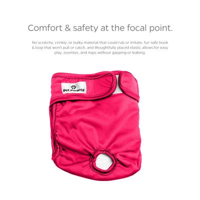 Show full view: Pet Parents Washable Male & Female Dog Diapers + Extendrs, Princess, Medium: 14 to 20-in waist, 3 count slide 5 of 10