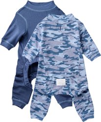 Pet Passion Johnny The Thermal Long John Dog Pajama, 2 count, Navy Camo, Large slide 1 of 6