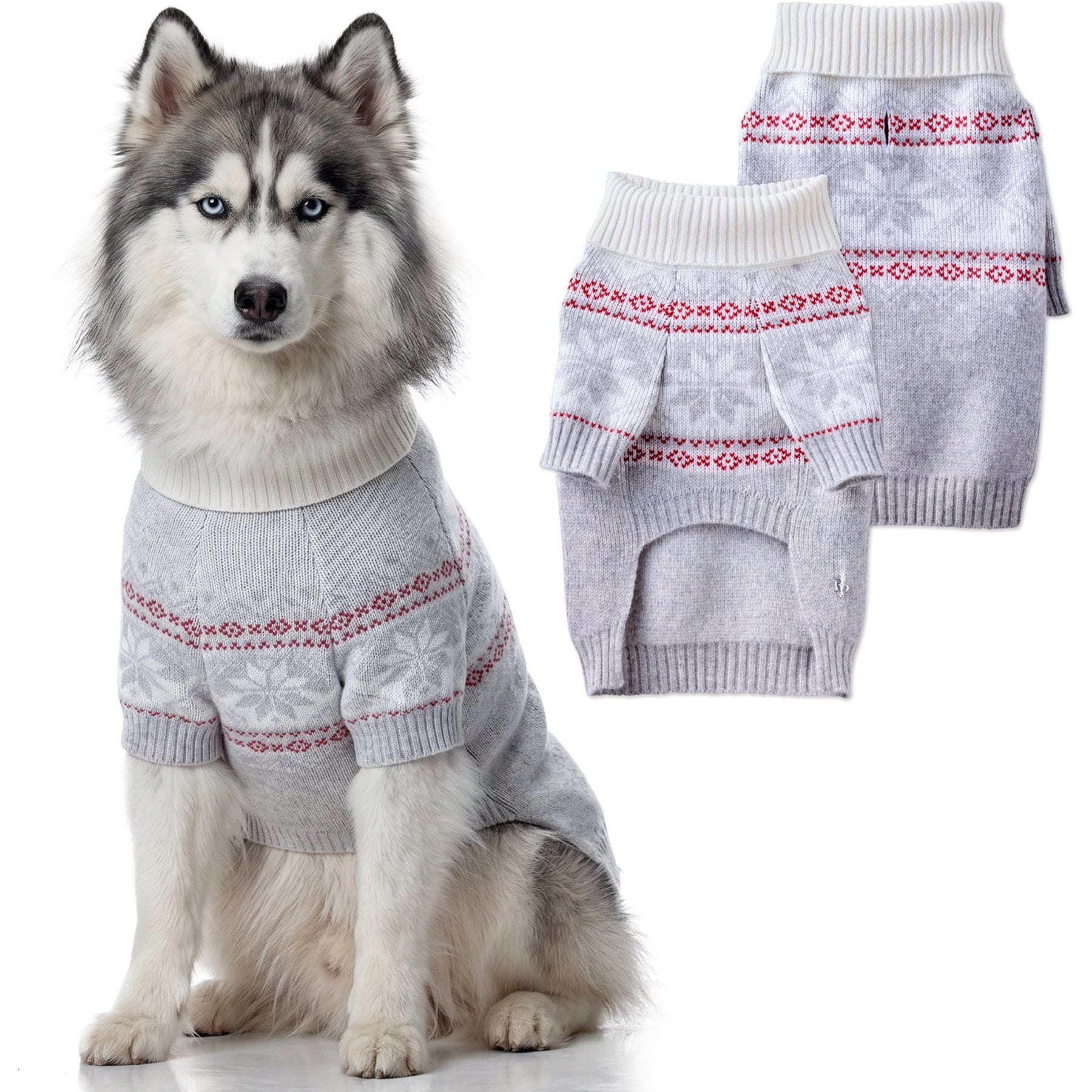 Pet Passion Windsor The Boarder Fair Isle Dog Sweater, Holiday Fair Isle, Large
