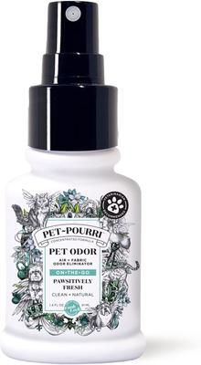 Show full view: Pet-Pourri Pawsitively Fresh Air + Fabric Dog & Cat Odor Eliminator, 1.4-fl oz bottle slide 1 of 5